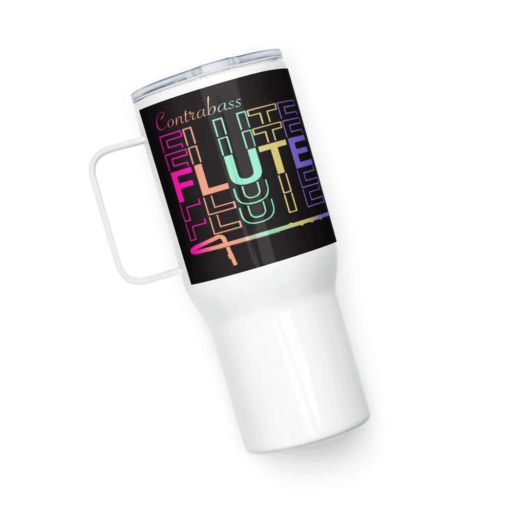 Symmetrical Flute Graphic Travel Mug - Contrabass product image (6)