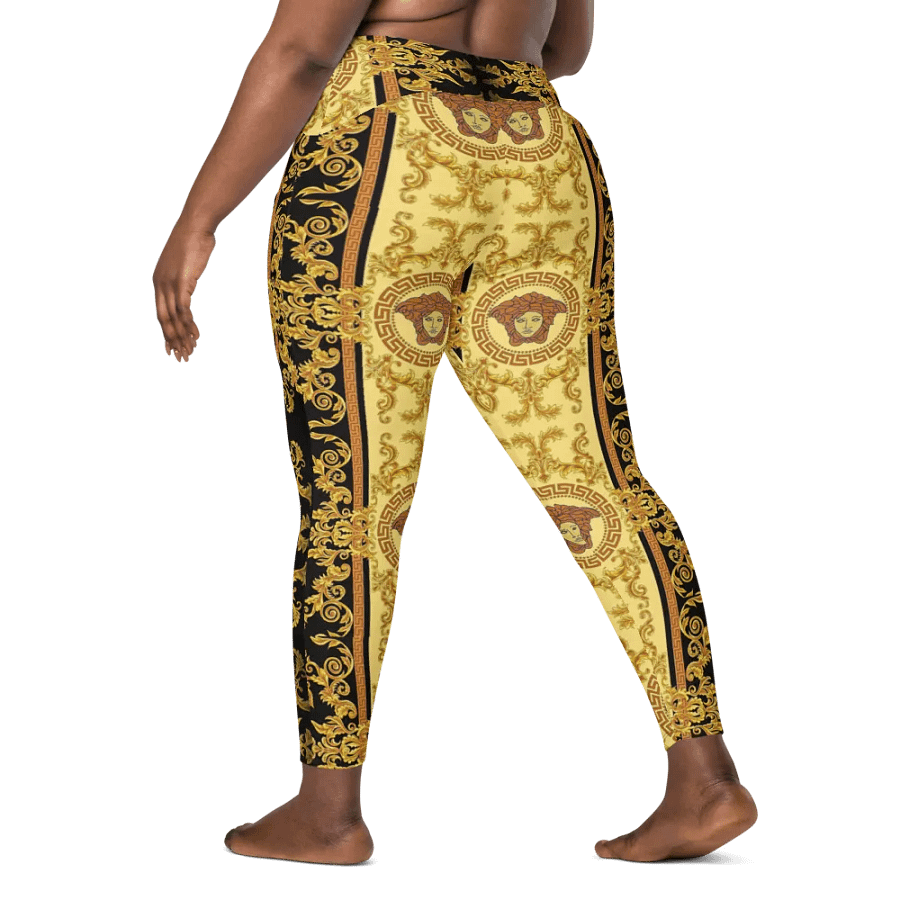 Leggings with Pockets – Luxury Medusa Inspired Print for Glamorous & Bold Style product image (10)