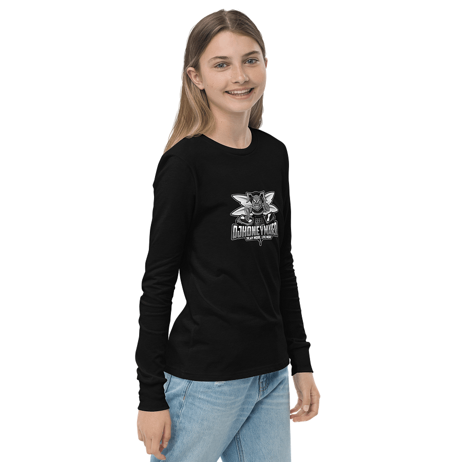 Black & White Logo Youth Long Sleeve T-Shirt product image (4)