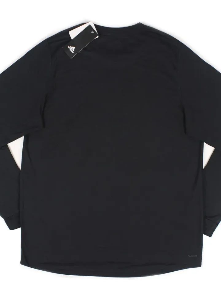 Adidas Men's Climalite Creator Long Sleeve T-Shirt Black / White EK0123 product image (2)