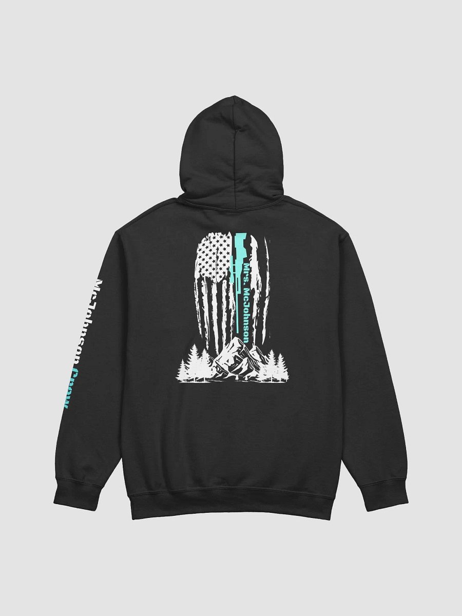 Mrs. McJohnson American Flag Logo Hoodie product image (2)