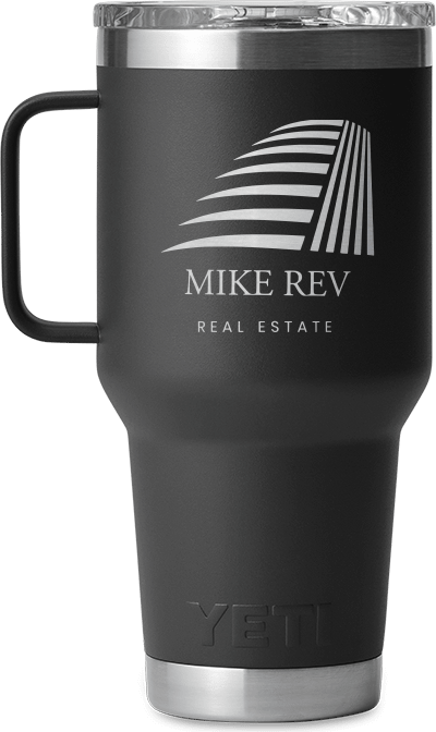 Mike Rev Real Estate YETI RAMBLER® 30 OZ TRAVEL MUG WITH STRONGHOLD™ LID product image (1)
