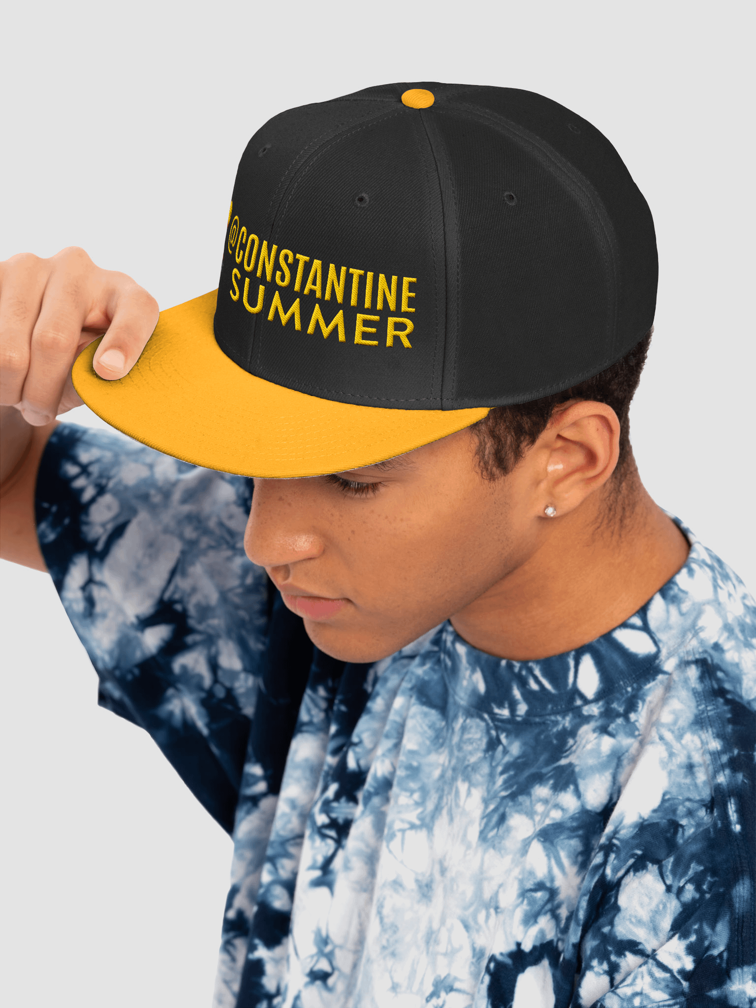 @CONSTANTINESUMMER: TROPICAL SUNSET VIBE HAT by Otto Cap (black/jellow) product image (7)
