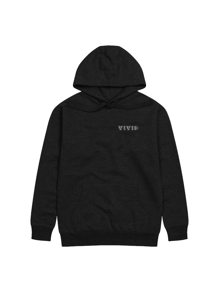 vivid black cotton unisex hoodie product image (1)