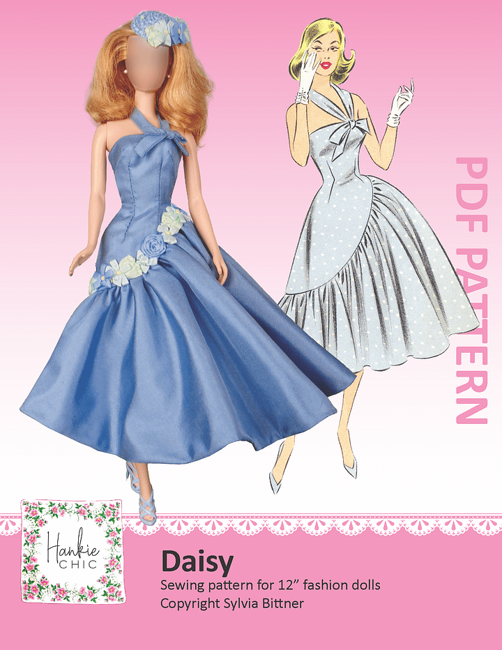 Daisy sewing pattern for 12" fashion dolls product image (1)