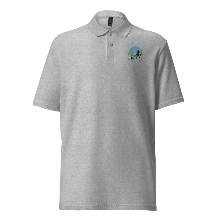 2024 National Specialty Gildan Embroidered Unisex Pique Polo in White or Grey product image (1)
