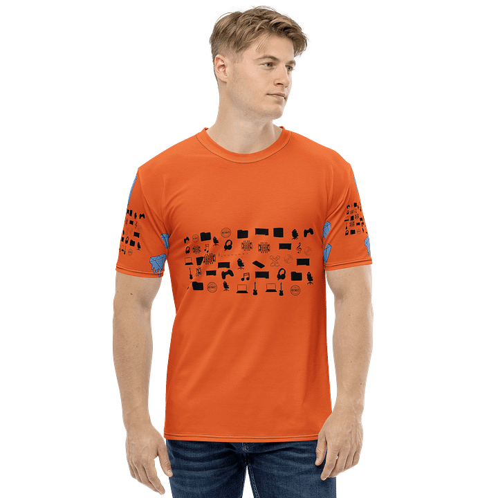 Orange Vlog Academy All-Over Print Crew Neck T-Shirt product image (2)