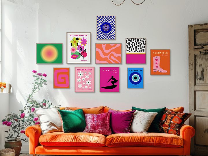 Eclectic Gallery Wall Set of 10 DIGITAL Prints product image (1)