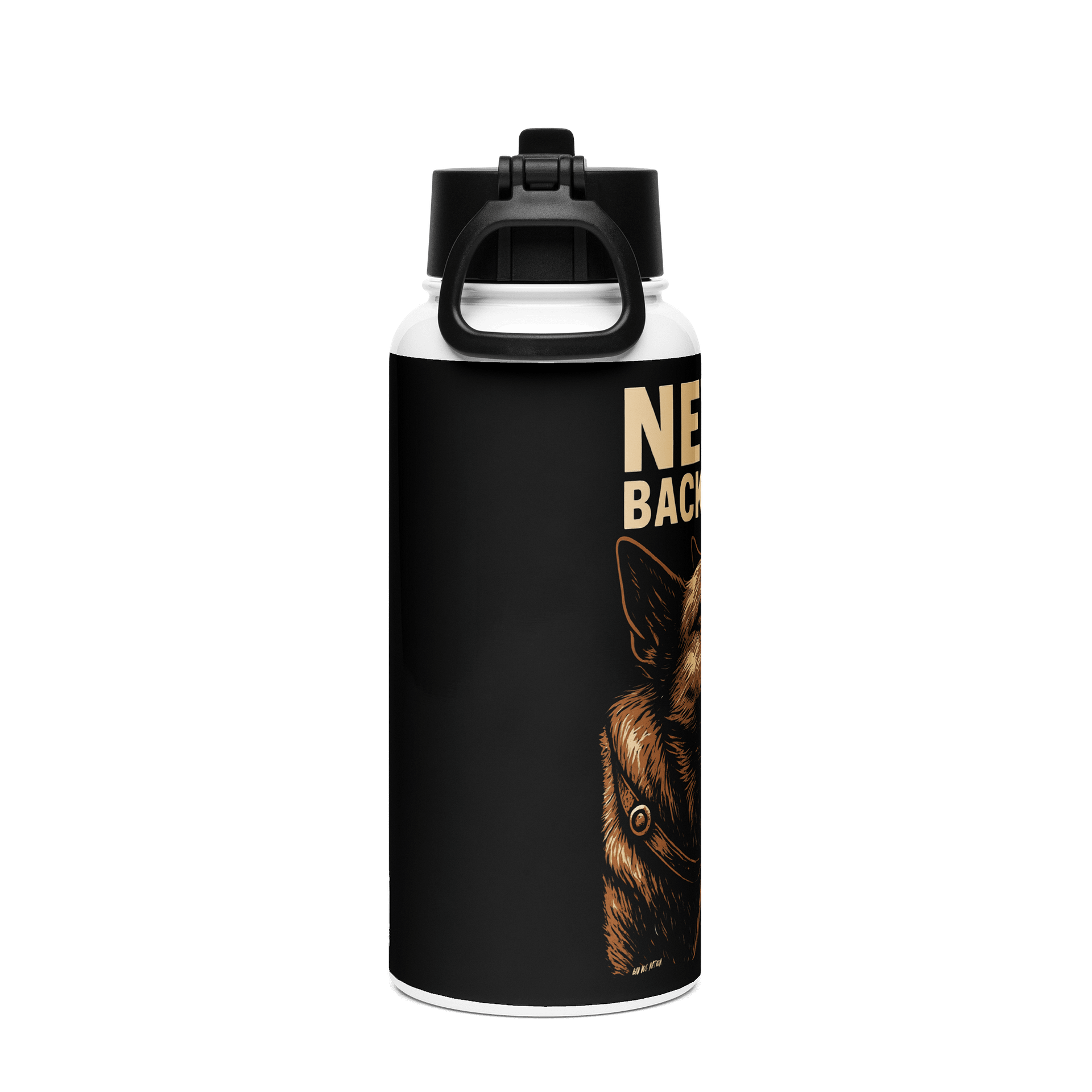 Never Back Down Stainless Steel Straw Bottle product image (3)