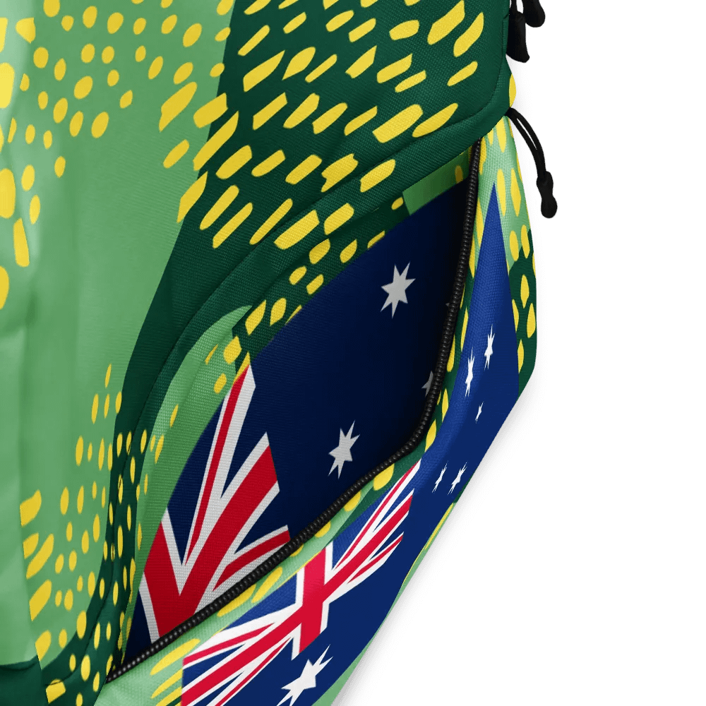 "Australia" Green and Gold Forever! Backpack product image (3)