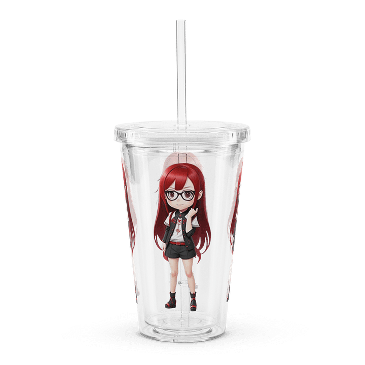 (Red CHIBI) K Clear Plastic Tumbler product image (1)