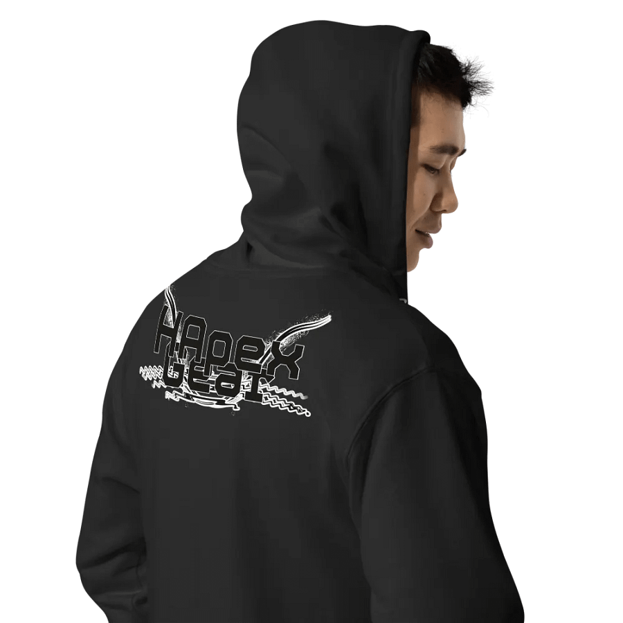 Fleece Zip Up Hoodie - Embroidered - Black HApex Gear Black Logo product image (11)