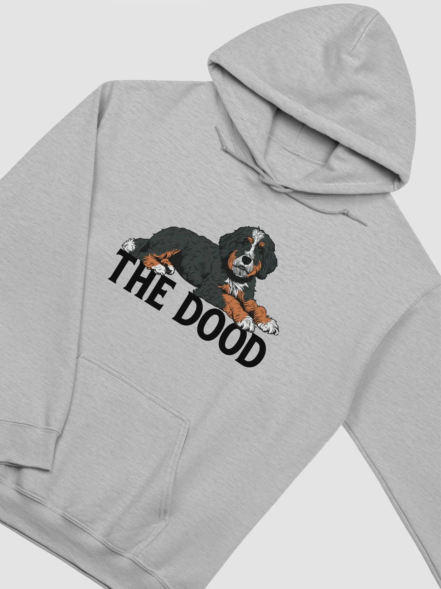 The Dood Hooded Sweatshirt of a Bernedoodle | Funny Hoodie for Golden Doodle, Labradoodle, and Bernedoodle Owners product image (27)
