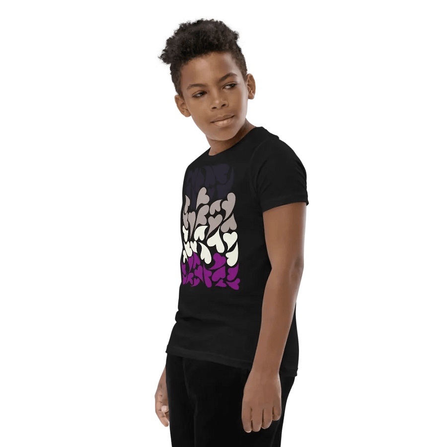 Nestled PRIDE Asexual T-shirt (Youth) product image (11)