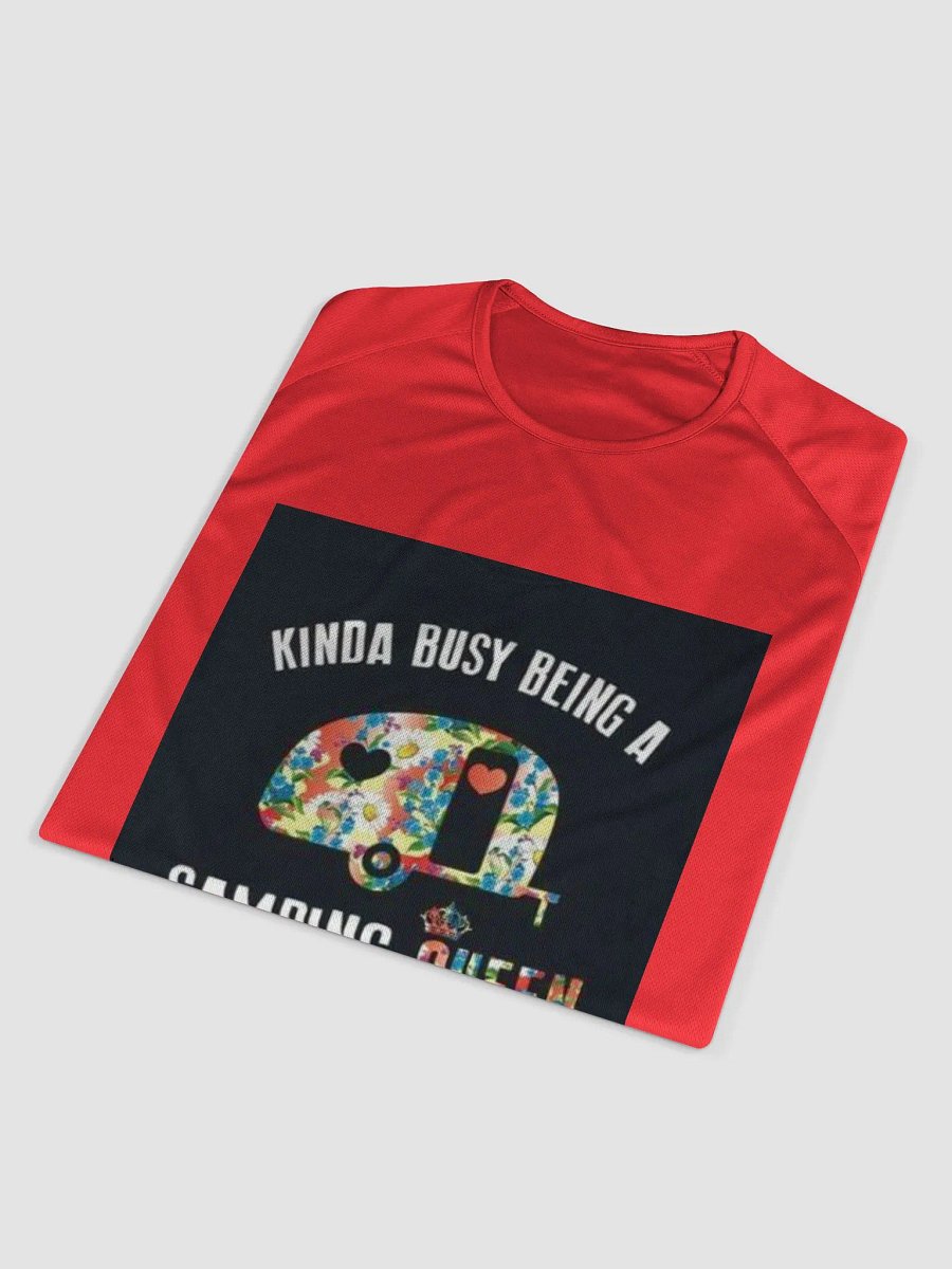 "Camping Queen" T-Shirt Red (Ladies) product image (4)