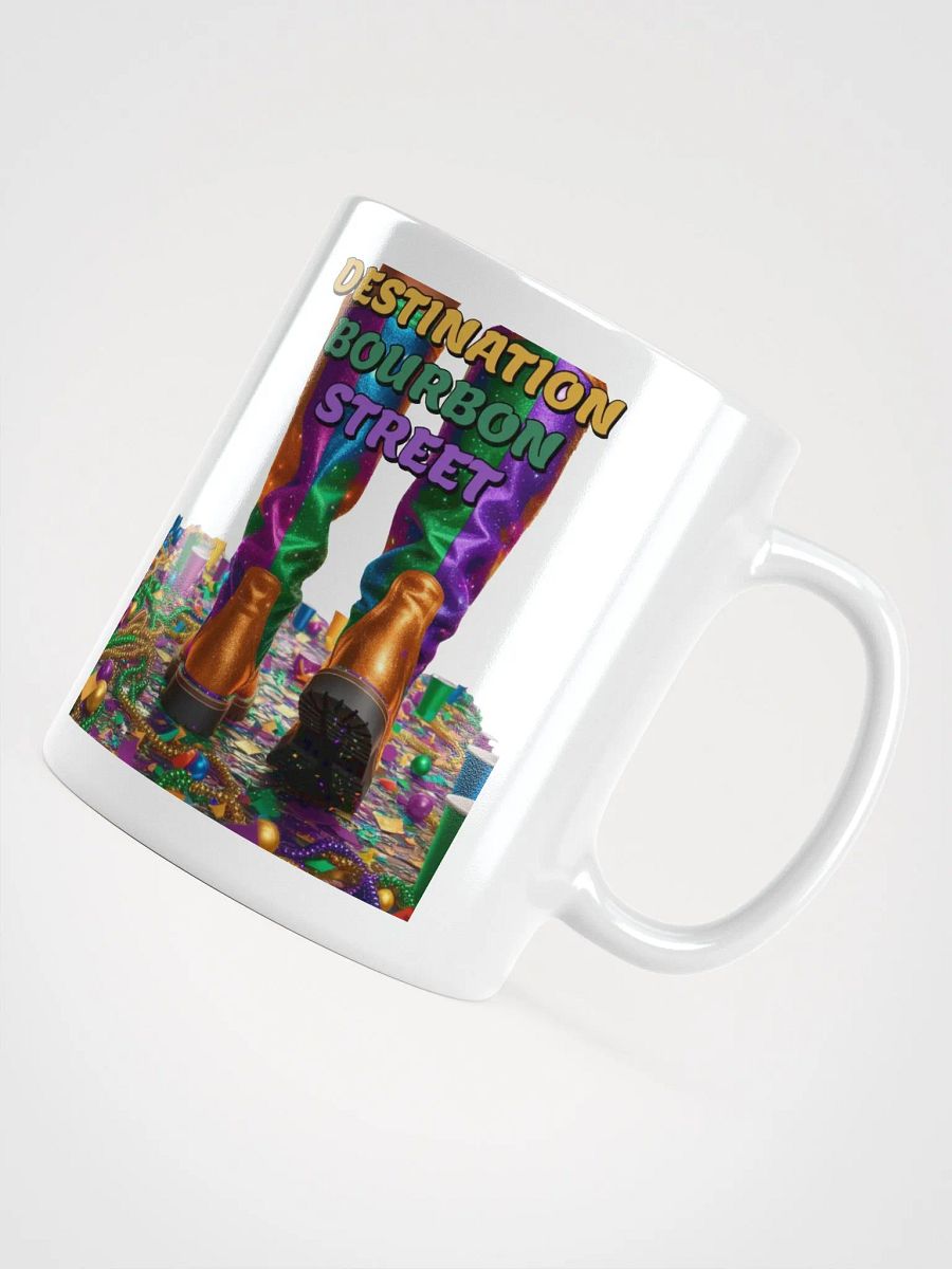 Destination Bourbon Street - Funny Mardi Gras White Coffee Mug product image (6)