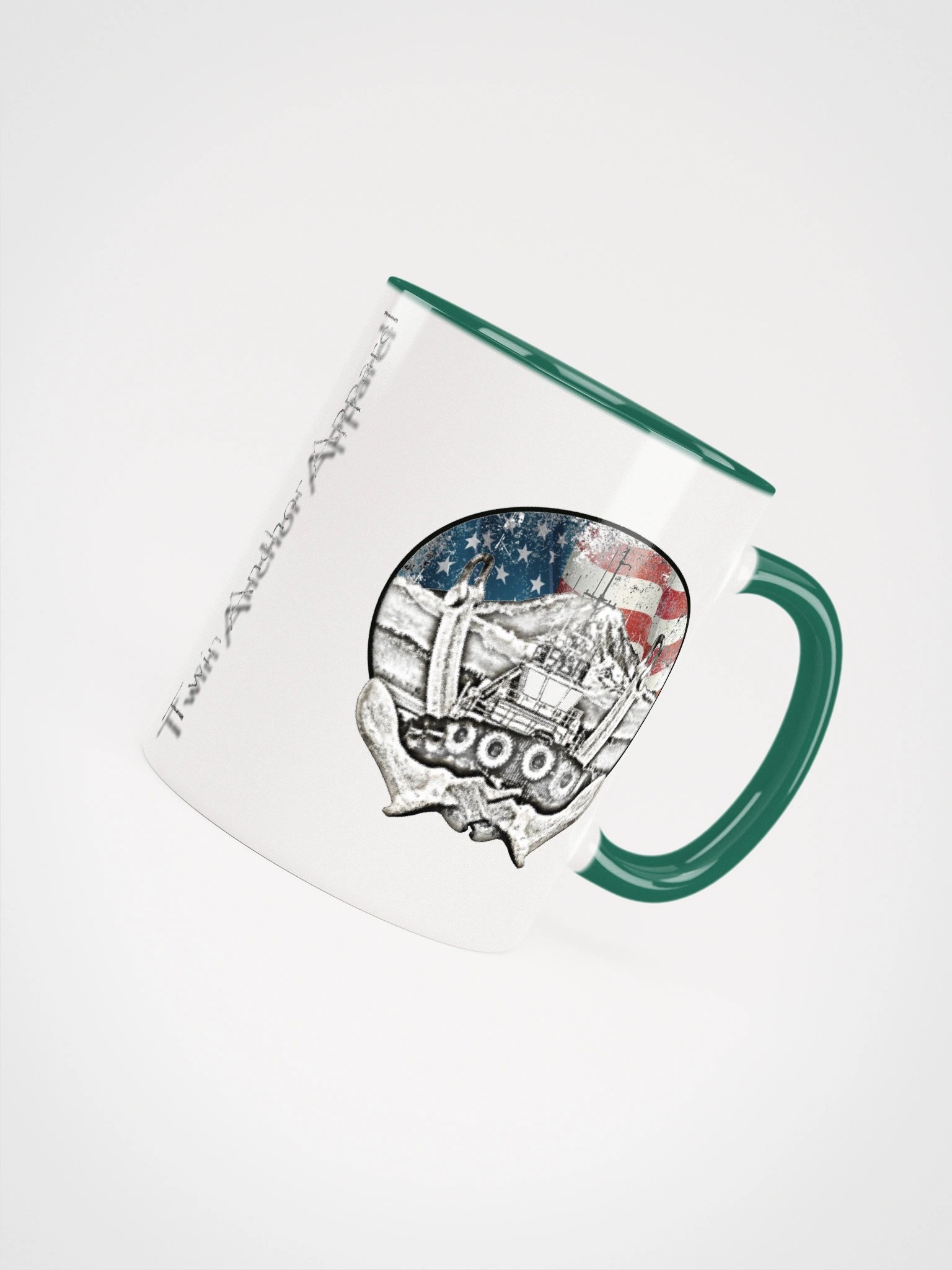 Twin anchor Flage Mount Rainier Marshall Foss - Ancher Tug Mug 11oz & 15oz product image (4)
