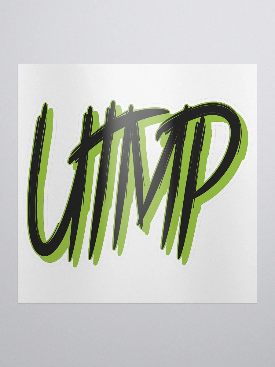 Kiss Cut Sticker - UTMP Logo Black / Green product image (2)