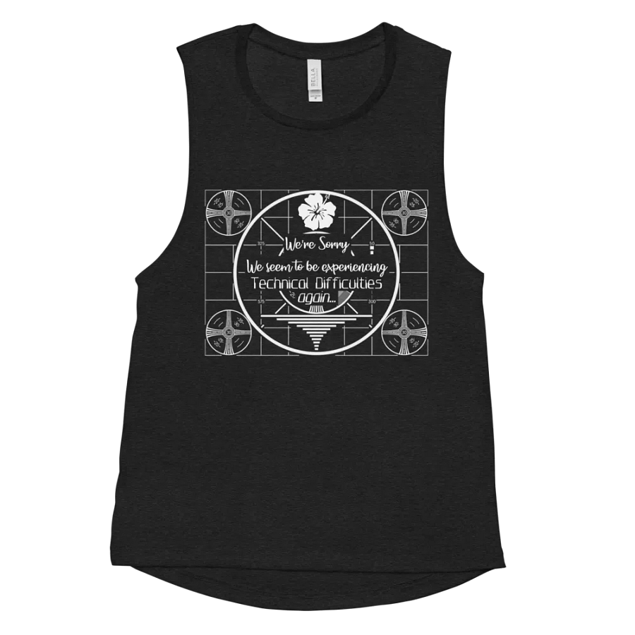 Technical Difficulties Femme Tank Top - Dark product image (11)