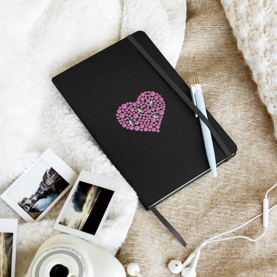 Heart Bowling Strikes Hardcover Notebook product image (9)