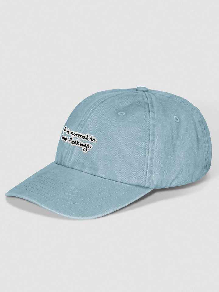 It is normal to have feelings. vintage dad hat (bubble design) product image (2)