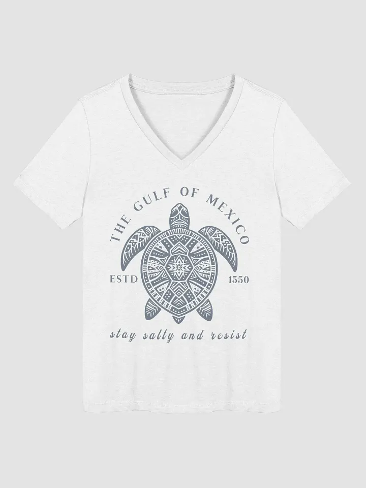 The Gulf Of Mexico Estd 1550 V-Neck TShirt product image (1)
