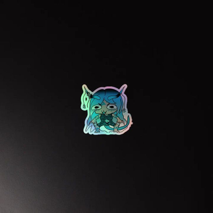 gremlin Dragon choasHOLOGRAPHIC STICKER product image (2)