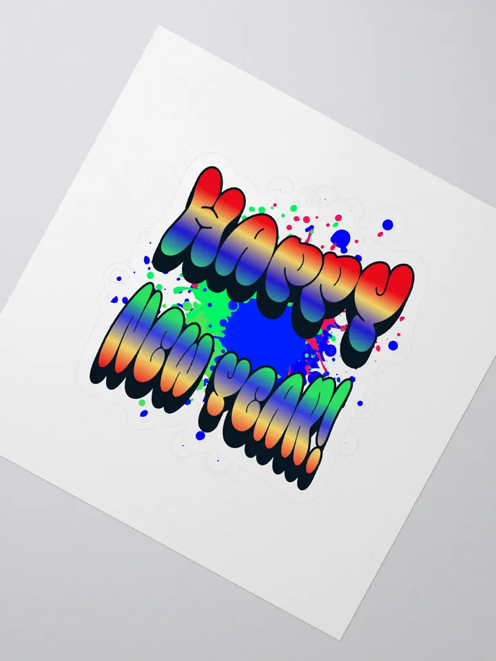 Happy New Years - Colorful Graffiti Design Sticker product image (2)
