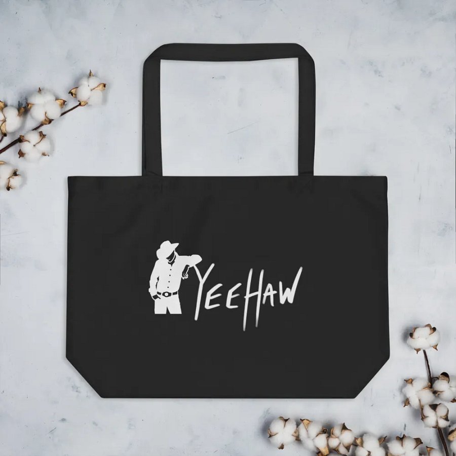 Cowboy Tote Bag (White) product image (3)