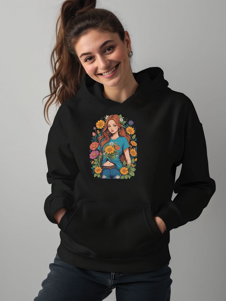 Bloomcore Flower Girl v1 - Gildan Classic Hoodie - Gildan 18500 product image (1)
