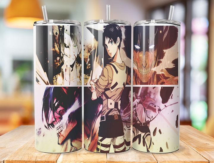 Young Eren Yeager 20 oz Stainless Steel Tumbler – Attack on Titan Dreamer Design product image (1)