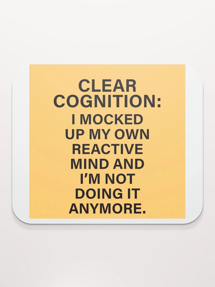 Clear Cognition Mouse Pad in Goldenrod product image (2)