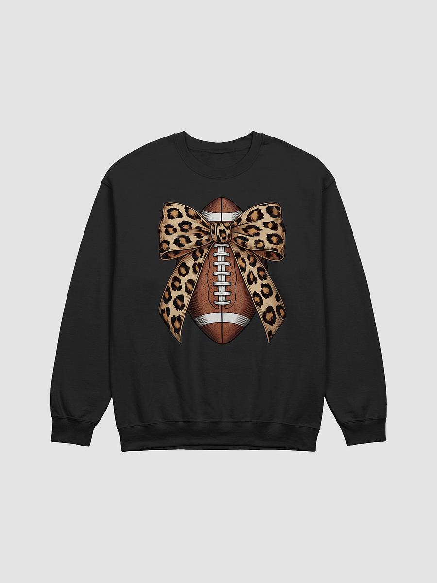 Leopard Bow Football Sweatshirt product image (1)