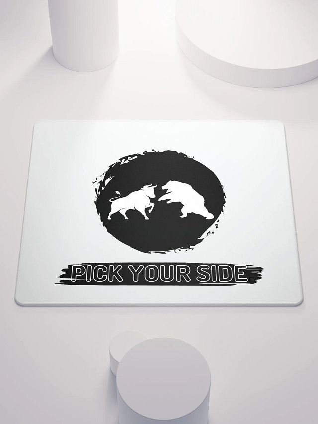 Bull Bear Pick Your Side Large Mousepad product image (1)