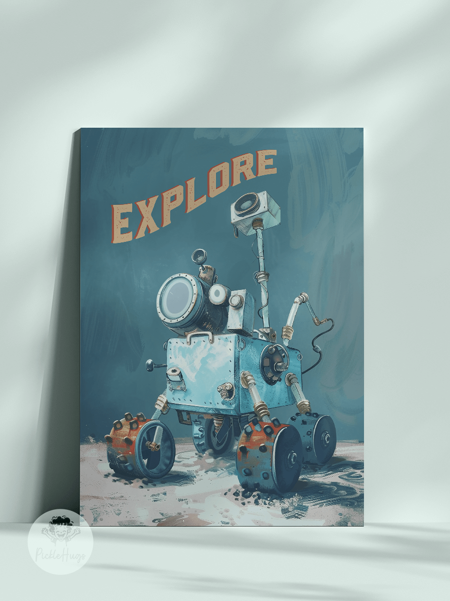 Digital Print EXPLORE Blue Moon Rover product image (3)