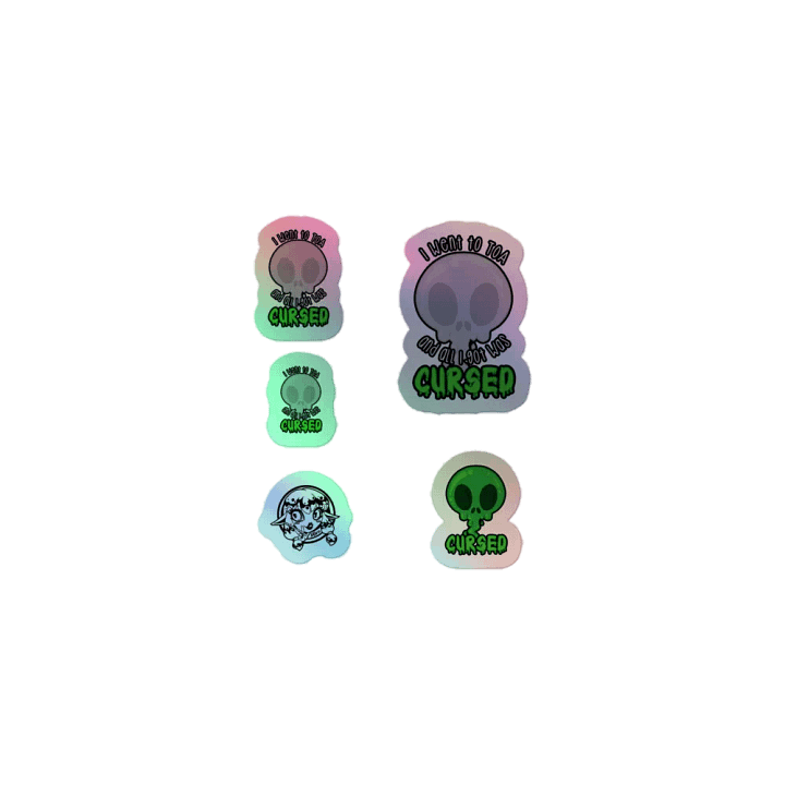 All I Got Was Cursed - Priest - Holo Sticker Sheet product image (1)