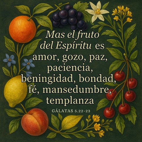 🍇 Elige un fruto para hoy: coméntalo y vive intencionalmente.