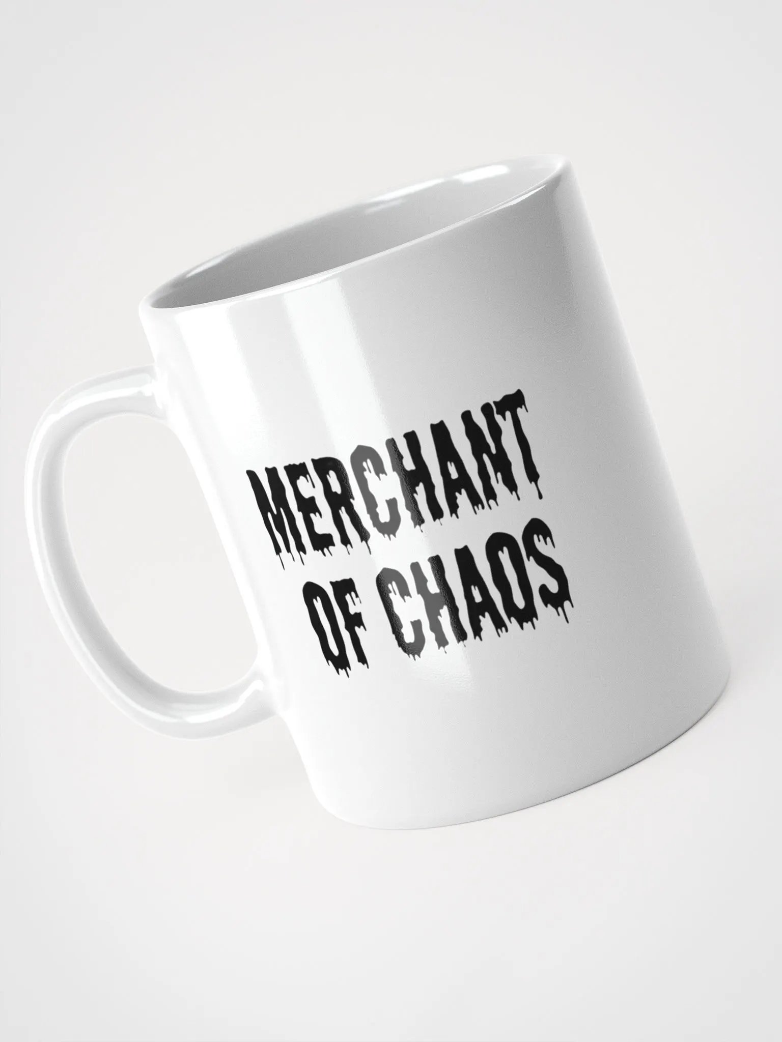 Merchant of Chaos Mug - white, black letters product image (3)