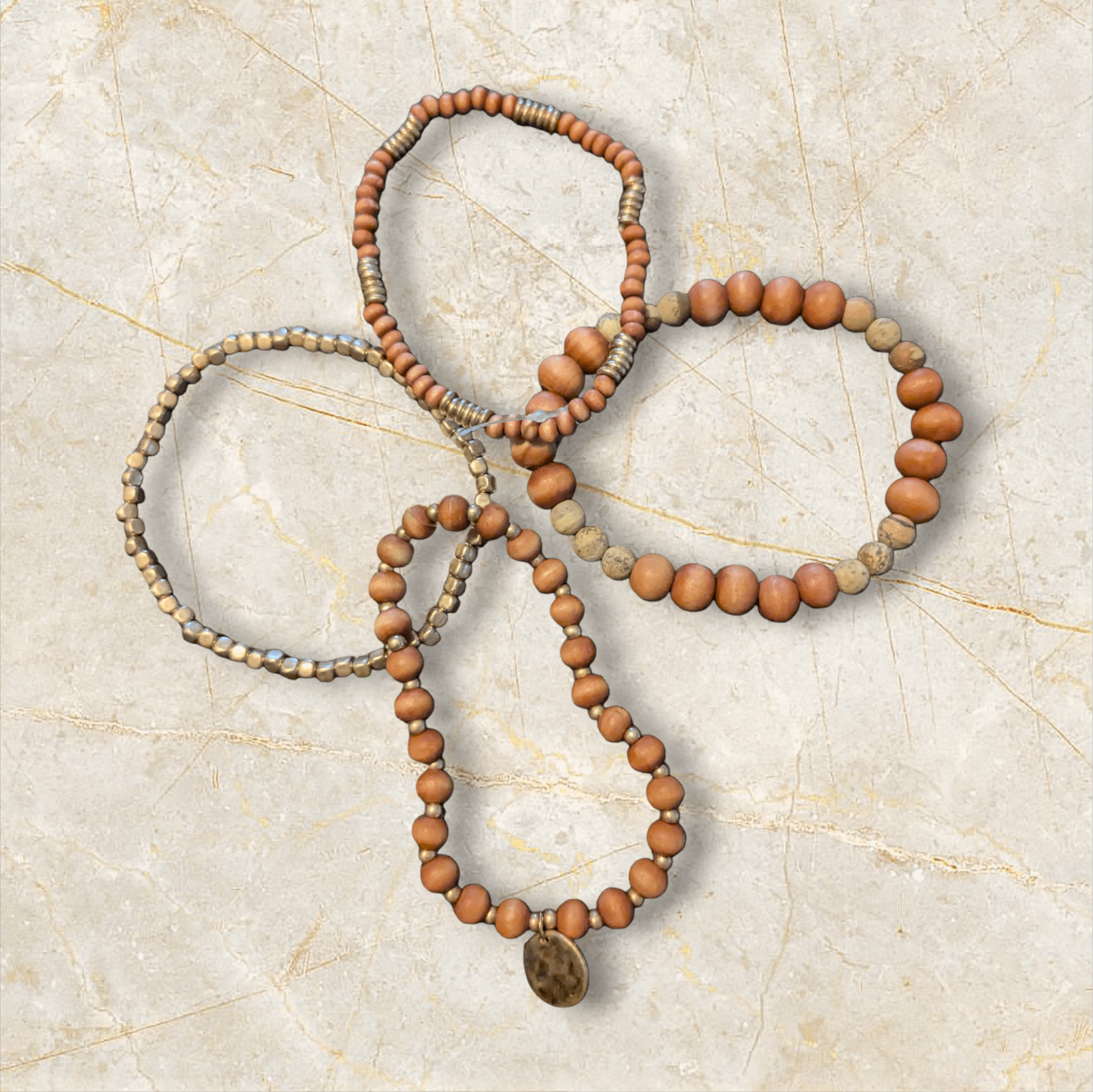 Brown 4 Bracelet Stack product image (1)