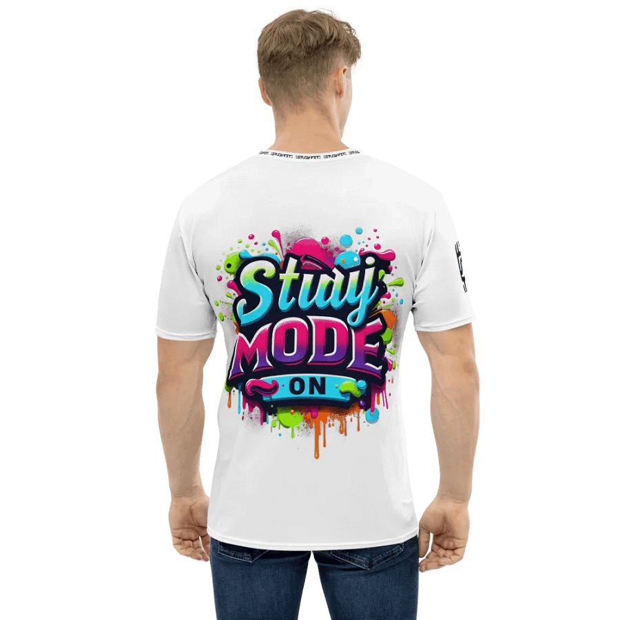 Study Mode_ ON White Tee product image (1)