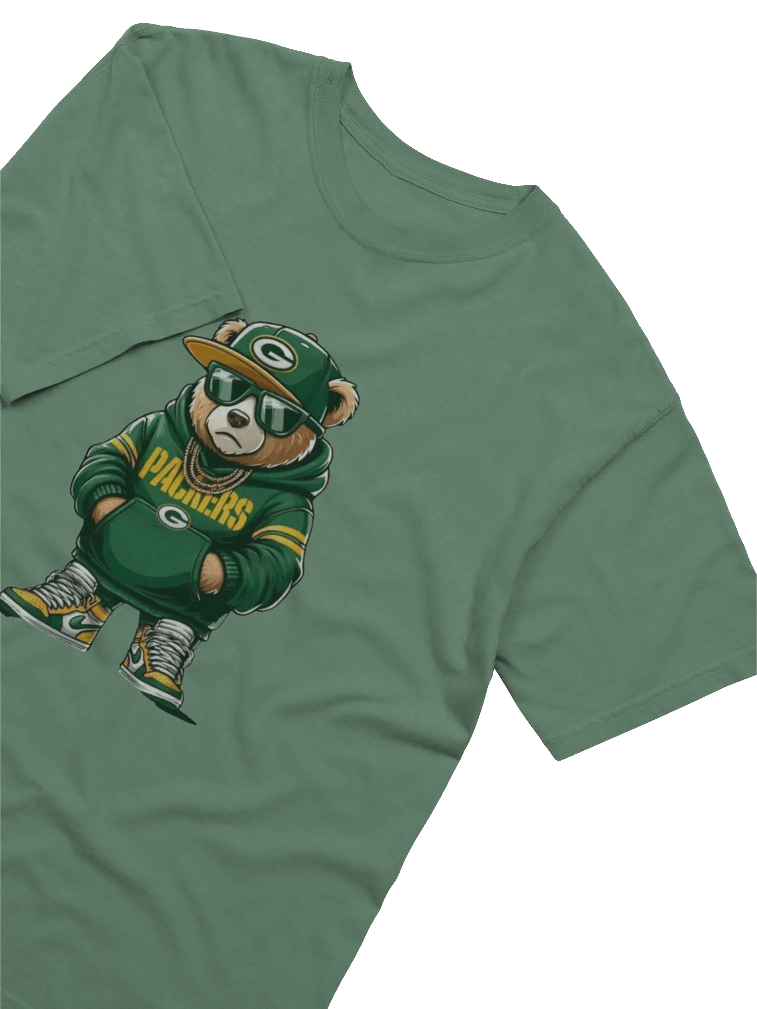 Sporty Bear Packers Hoodie T-Shirt product image (10)