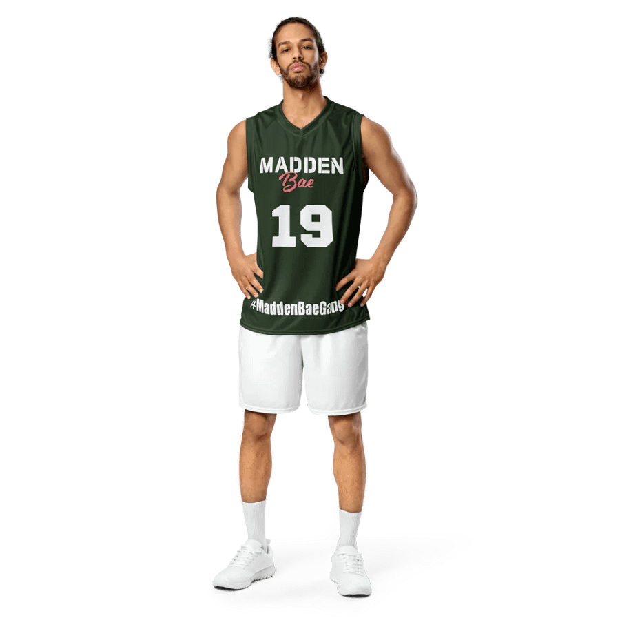 Madden Bae Jersey 👨‍🎨 (Green + White Logo) product image (6)