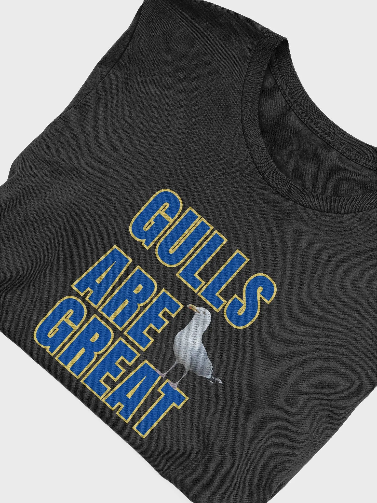 GULLS ARE GREAT T-shirt with Blue & Yellow Text product image (45)