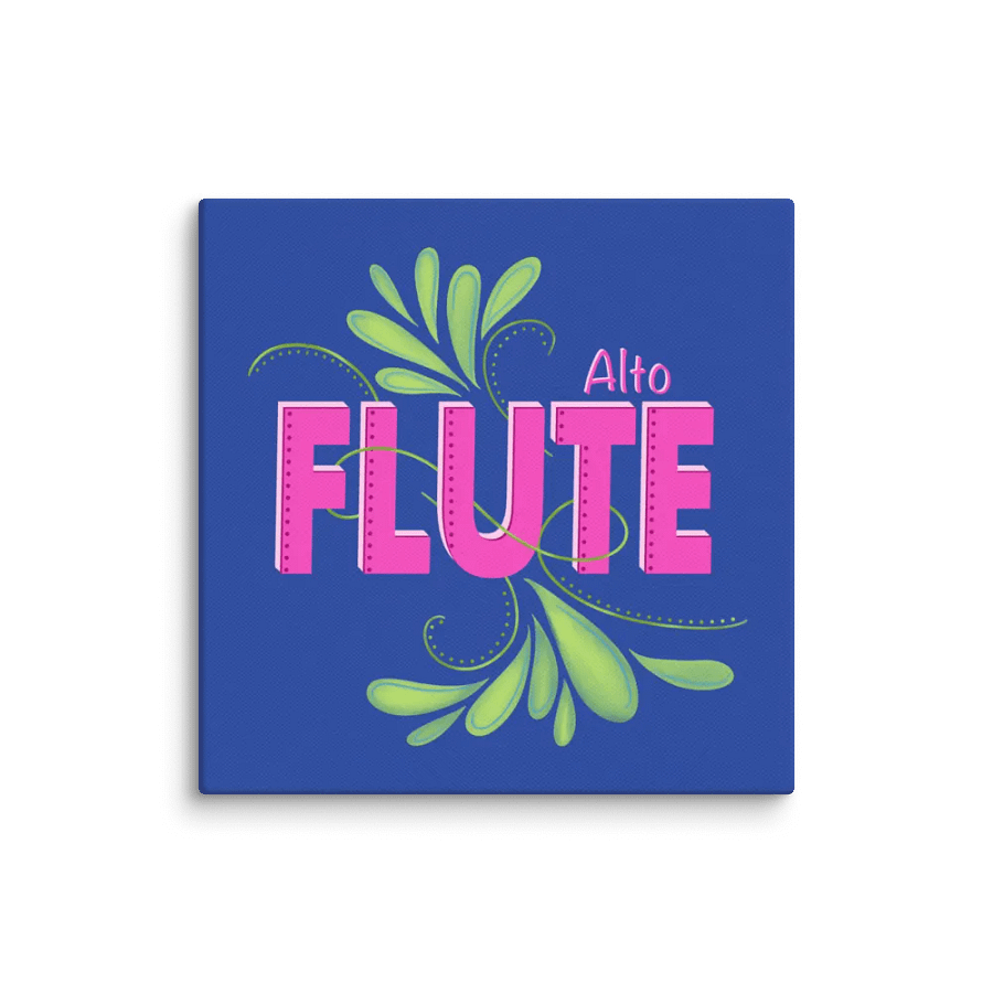 Flute Flourish Wall Canvas- Alto (Royal Blue) product image (1)