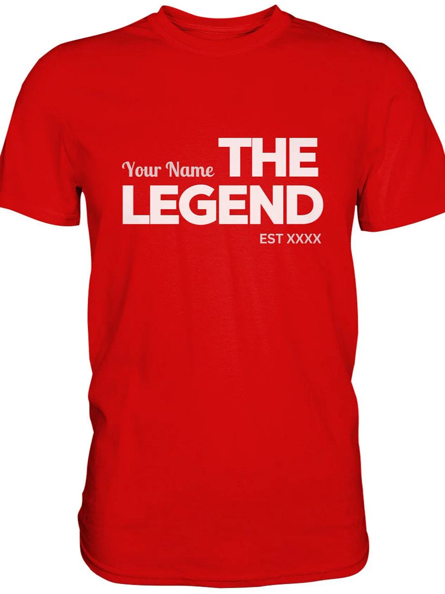 Geschenk Personalisiert Geburtstags-Shirt THE LEGEND - Geschenk Mann Frau - Custom Name & Year Tee product image (4)