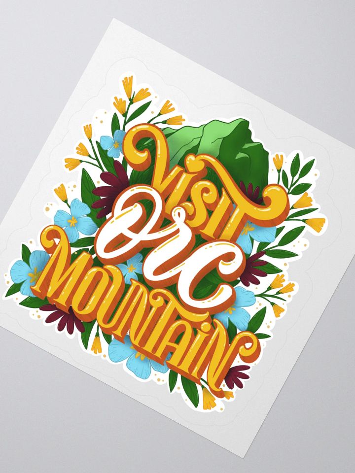 "Visit Orc Mountain: Summer" Sticker product image (6)
