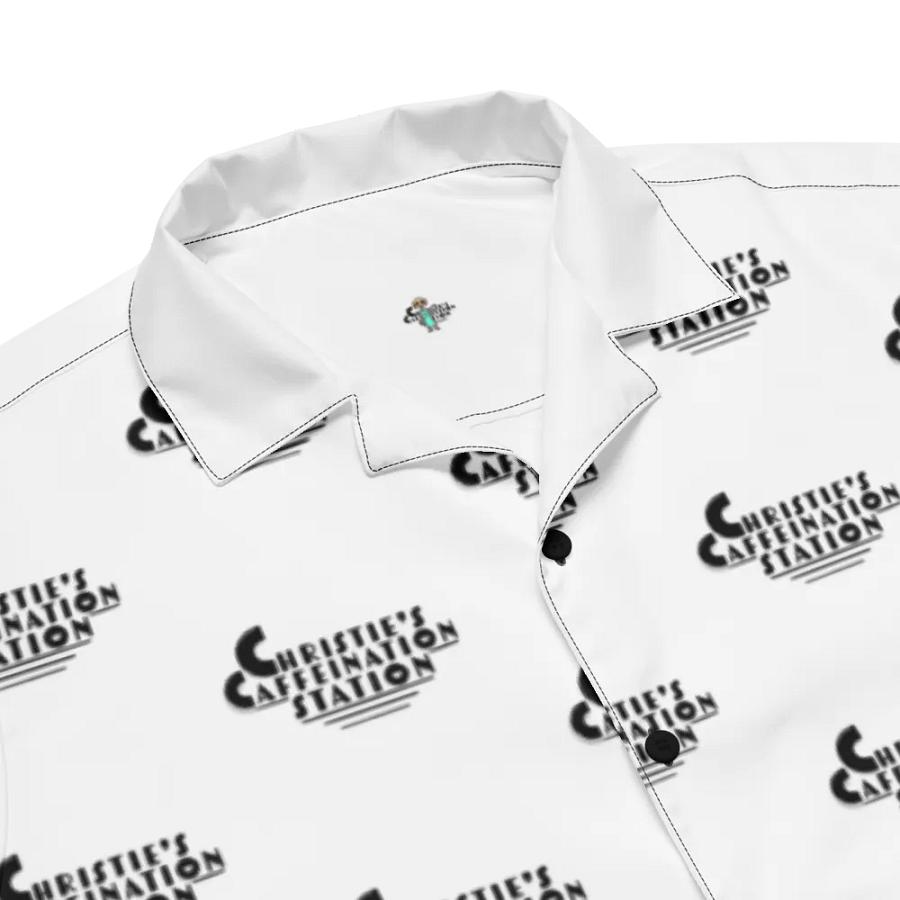 Black Text Logo Hawaiian Shirt - Unique Pattern Design product image (5)