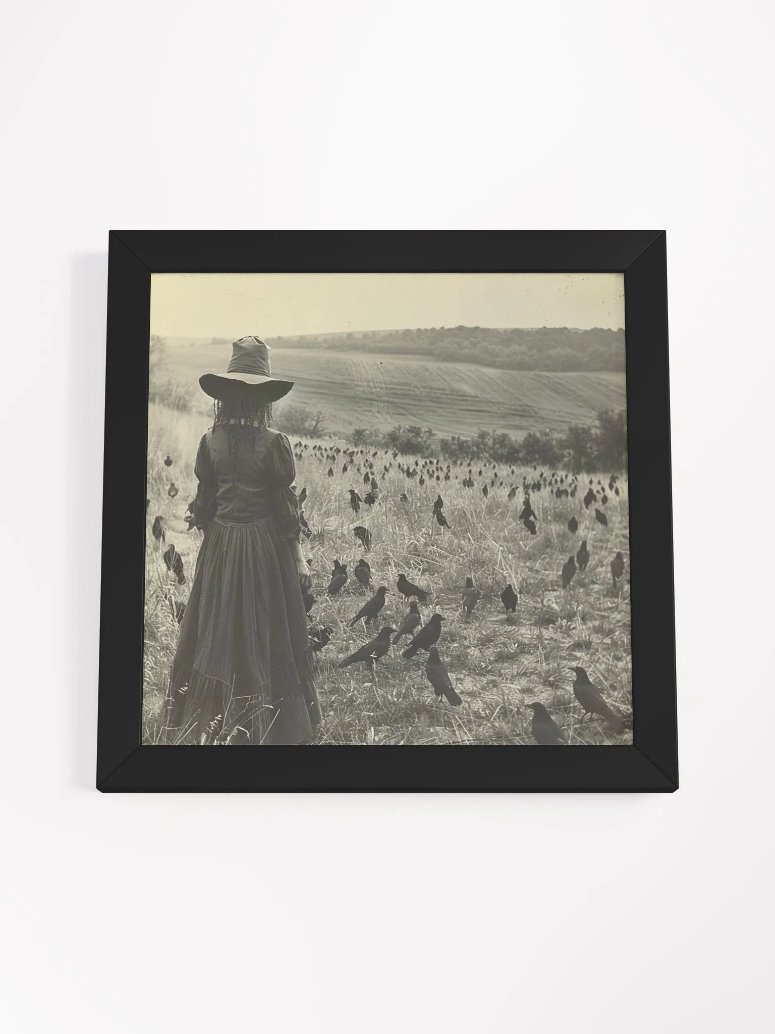 ScarecrowWitch Black and White Framed Wall Art product image (2)