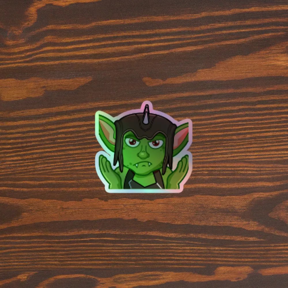 Shrug Holographic Sticker product image (5)
