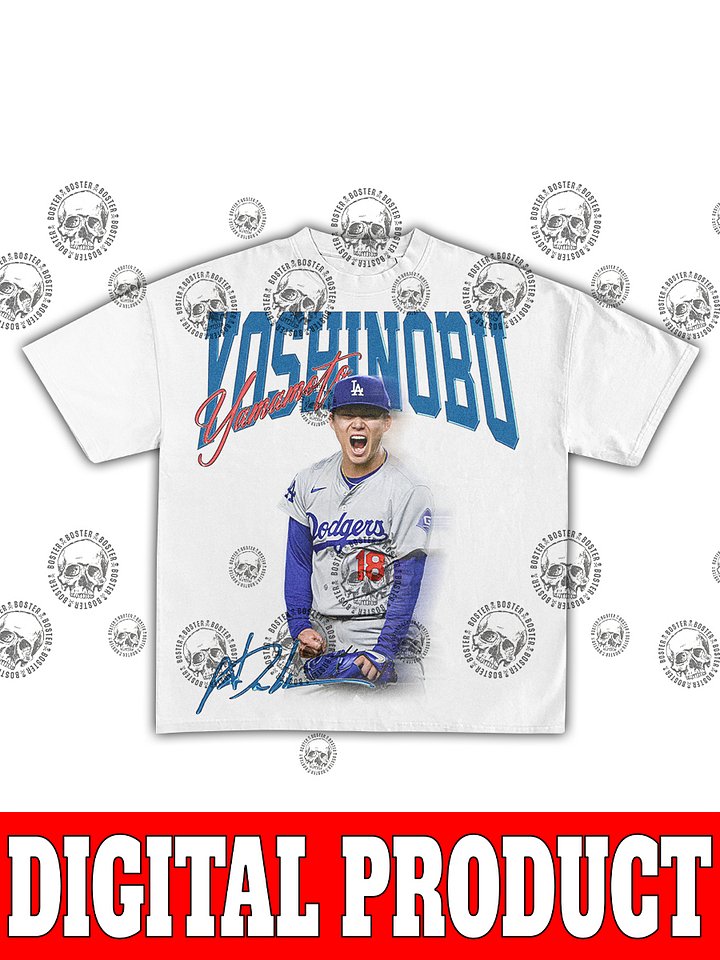 YOSHINOBU Yamamoto Signature Vintage Bootleg Digital T-Shirt product image (2)